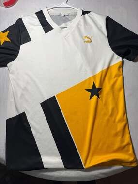 Vintage 1990s PUMA Geometric Template Soccer Jersey Football Shirt